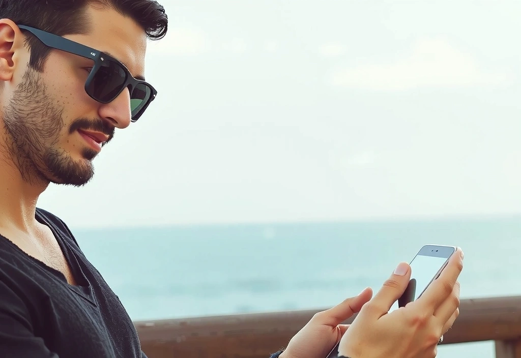 Uomo che consulta un tablet cercando risposte